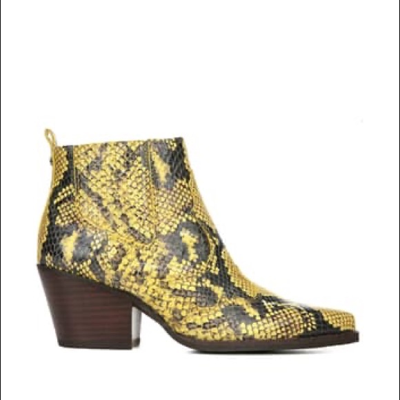 NEW Sam Edelman Winona Snake Print Ankle Boot - Picture 3 of 14